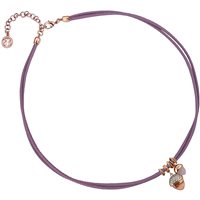 Collana Boccadamo Donna in Ecopelle Zircone KGR021RR - KGR021RR